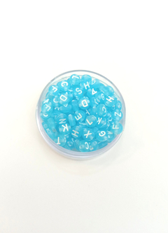 Letrinhas azul candy 15g na internet