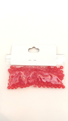 Bolinha vermelha translúcida 6mm 25g 1652 - loja online