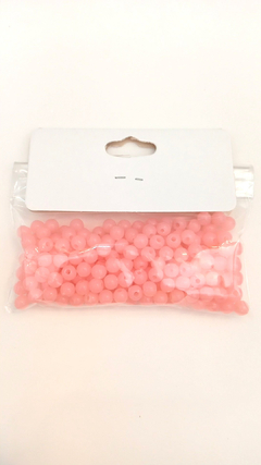 Bolinha rosa claro translúcida 6mm 25g 1631 - loja online