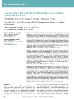 Hematologia e considerações bioquímicas em serpentes - revisão de literatura