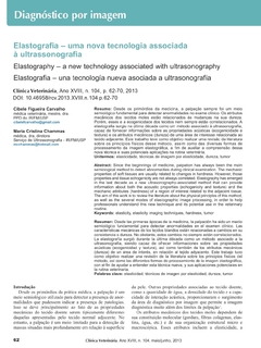 Elastografia - uma nova tecnologia associada à ultrassonografia