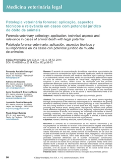 Patologia veterinária forense: aplicação, aspectos técnicos e relevância em casos com potencial jurídico de óbito de animais