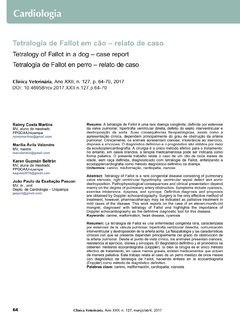 Tetralogia de Fallot em cão - relato de caso