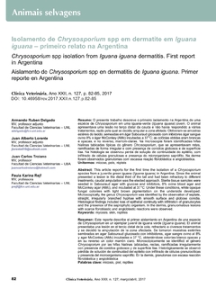 Isolamento de Chrysosporium spp em dermatite em Iguana iguana - primeiro relato na Argentina