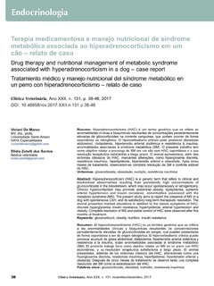 Terapia medicamentosa e manejo nutricional de síndrome metabólica associada ao hiperadrenocorticismo em um cão - relato de caso