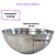 Tigela Saladeira Bacia Porção Em Alumínio Polido 3,350 Ml - comprar online