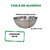 Tigela Saladeira Bacia Porção Em Alumínio Polido 800 Ml - comprar online