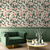 Papel de Parede Folhagem Living Coral