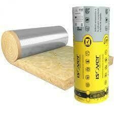 Isover Fieltro Tensado Aluminio 80mm 1,20mts x 12mts