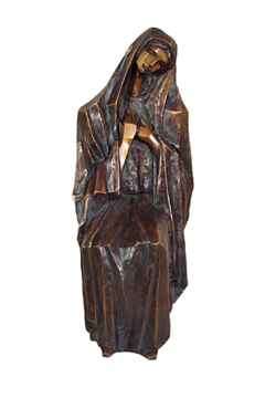 "A Virgem do Milagre" Obra de Arte em Bronze (Média) para Ambientes Internos. - comprar online