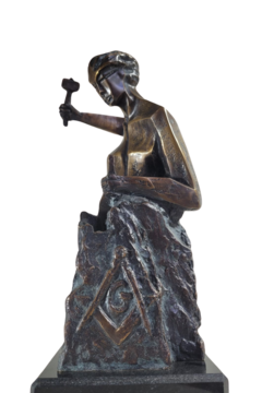 " O Lapidador" Obra de arte em Bronze