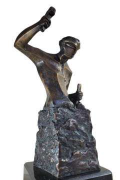 " O Lapidador" Obra de arte em Bronze - comprar online