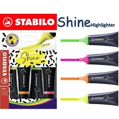 RESALTADORES STABILO SHINE X 4