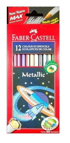 LAPICES FABER-CASTELL METALIZADOS x12