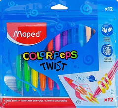 CRAYONES DE CERA MAPED - TWIST x12