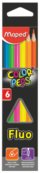 LAPICES MAPED COLOR´PEPS - FLUO x6