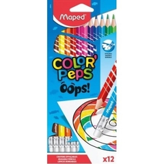 LAPICES MAPED COLOR´PEPS - BORRABLES x12