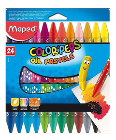 CRAYONES MAPED COLOR´PEPS - OIL PASTELS x24