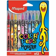 MARCADORES MAPED COLOR´PEPS MONSTER X 12