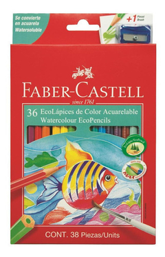 LAPICES DE COLOR FABER-CASTELL ACUARELABLES x36