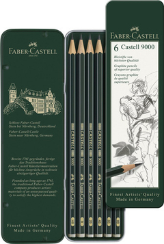 LAPICES FABER CASTELL 9000 X 6 - comprar online