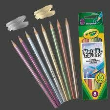 LÁPICES DE COLORES METALIZADOS X 8 CRAYOLA - comprar online