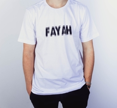 CAMISETA FAYAH DISTORTED BRANCA - loja online