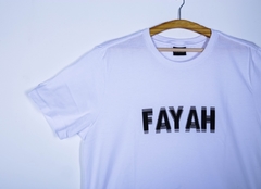 CAMISETA FAYAH DISTORTED BRANCA - FAYAH