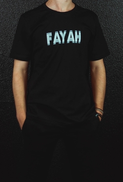 CAMISETA FAYAH DISTORTED PRETA