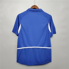 CAMISA RETRÔ SELEÇÃO BRASILEIRA 2002 AZUL - comprar online