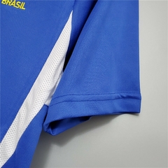 CAMISA RETRÔ SELEÇÃO BRASILEIRA 2002 AZUL - loja online