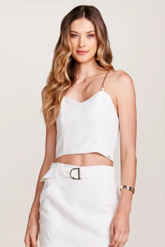 Top Cropped em Viscose Sarjada MO 4673 - comprar online