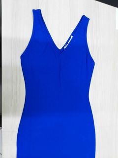 Vestido Canelado midi - ACO - 403397 - loja online