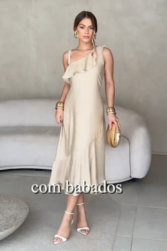 Vestido Midi Babado - Namine - 2518 na internet