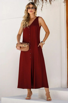 Imagem do Vestido Longo Botões - Namine - 2566