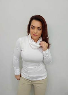 Blusa Feminina Gola Alta Manga Longa Elasticidade - 201876 - loja online