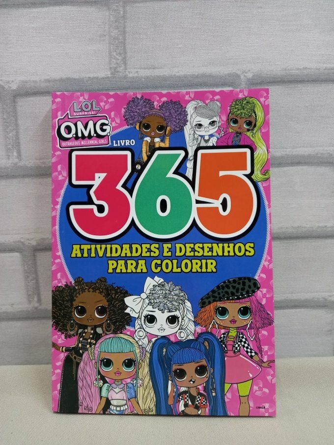Livro 365 Atividades e Desenhos para Colorir LOL Surprise OMG