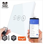 Free Shipping EU Standard 1 2 3 Gang 1 Way Wall Light Controler Home Automation Touch Switch Not Wif Remote Switch Glass Panel - loja online