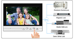 Sistema de vídeo porteiro vídeo porteiro com 9 "tela colorida - loja online