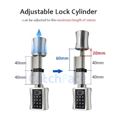 Fechadura eletrônica Cylinder lock Tuya - comprar online