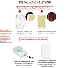 2021 New Smart Home Welcome Doorbell EU Plug Intelligent Wireless Doorbell Waterproof 300M Remote 60songs Smart Door Bell Chimes - comprar online