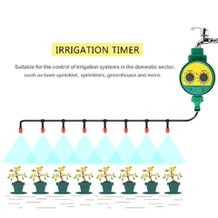 Sistema de irrigação do jardim temporizador controlador programável - comprar online