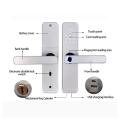 Fechadura Digital Door Lock Electronic Password RFID Unlock - comprar online
