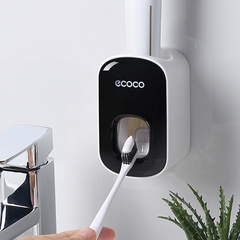 Imagem do 1 pçs wall-mounted removíveis dispensador de pasta de dentes automática