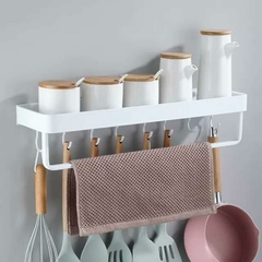 Imagem do Prateleira de cozinha, de alumínio, quadrada, prateleira de shampoo, para cosméticos.
