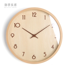 Relógio de parede em madeira estilo nórdico na internet