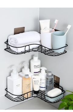 Rack de armazenamento de shampoo 1/2 peças, suporte de prateleira, prateleira de canto de banheiro, acessórios de banheiro - loja online