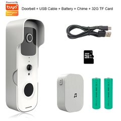 Porteiro eletrónico Tuya Smart Wireless Video Doorbell - Americanas Construções - O shopping da sua Obra 