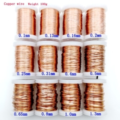 Fio de cobre esmaltado 0.13mm 0.25mm 0.51mm 1mm 1.25mm
