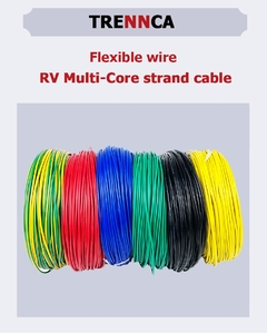Rv fio fino encalhado cabo de cobre 220v pvc elétrico únicos núcleos recozidos na internet